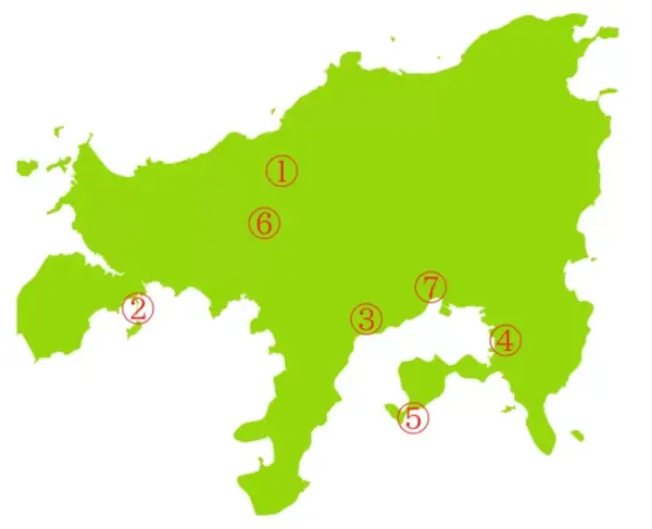 小豆島の地図（おすすめ観光地）