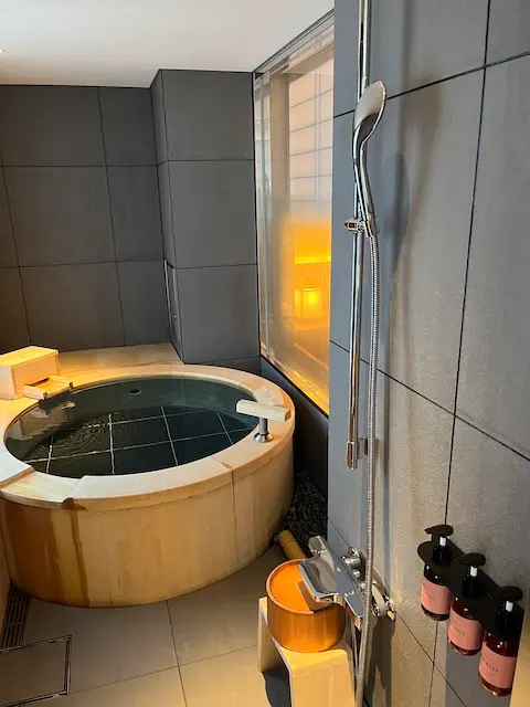 ふふ京都コンフォートツインのお部屋のお風呂