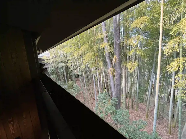 ふふ奈良のコンフォートスイートのお部屋からの景色