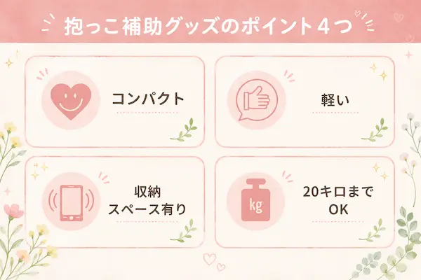 ４歳の抱っこが重い！ちょっと抱っこ補助グッズに必要な条件