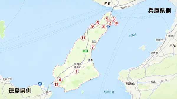 淡路島のおすすめ観光地