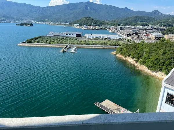 ベイリゾートホテル小豆島の和室10畳のお部屋から見える景色