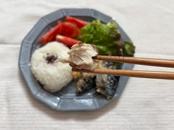 レンジメートプロを使ってみた。鯖の塩焼き。