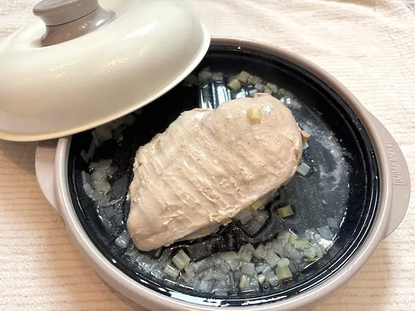 レンジメートプロを使ってみた。よだれ鶏。