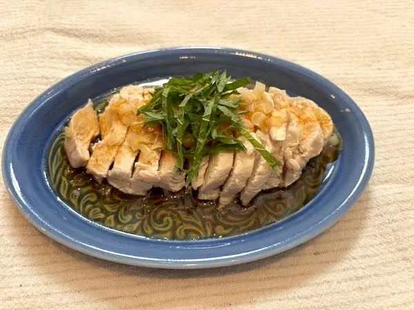 レンジメートプロを使ってみた。よだれ鶏。