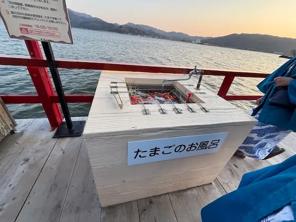 鳥取県のはわい温泉にある望湖楼の湖上温泉